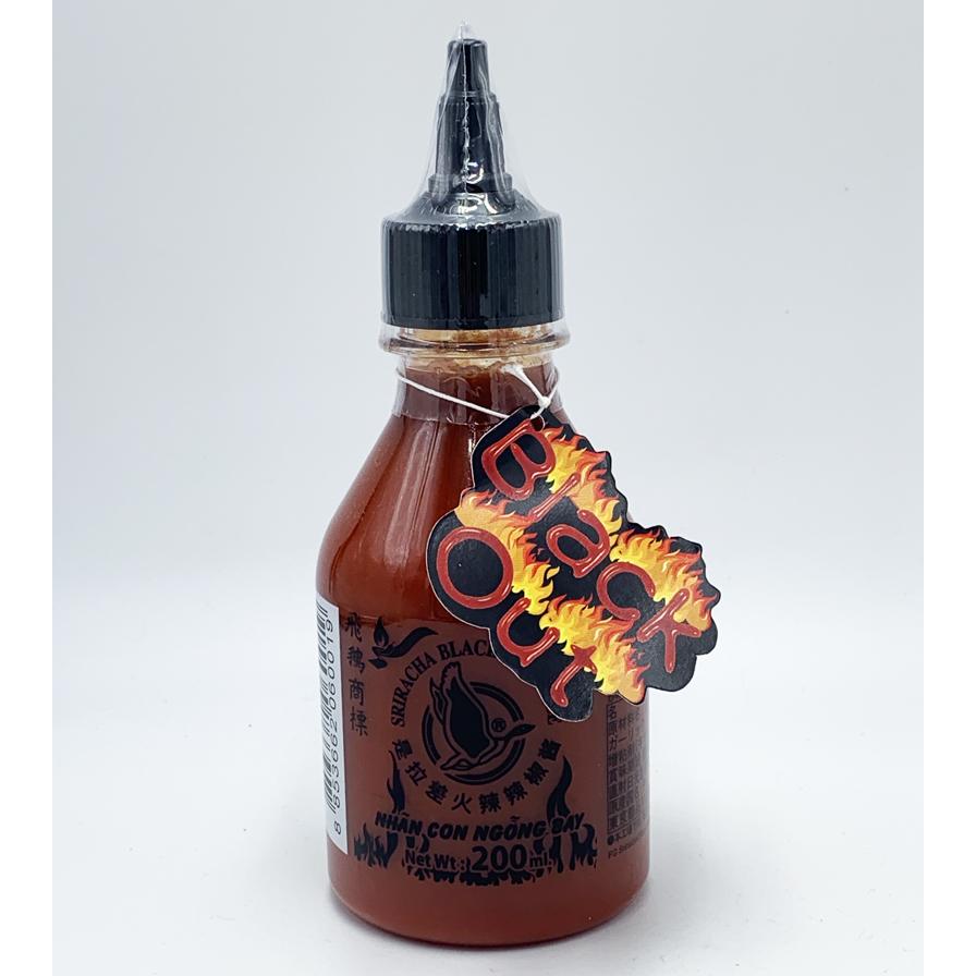 【送料無料12本】 フラインググース シラチャー・チリソース（激辛 ブラックアウト） 200ml 12本セット 唐辛子ソース タイ_2