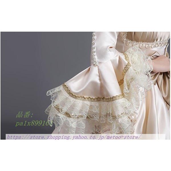 クリスマスファッション ロングドレス お姫様ドレス 演奏会 舞台衣装 イベント プリンセスライン ワンピース 帽子付き 貴族風 パフスリーブ 中世 ヨーロッパ プリンセスライン サイズ M Demolition Training