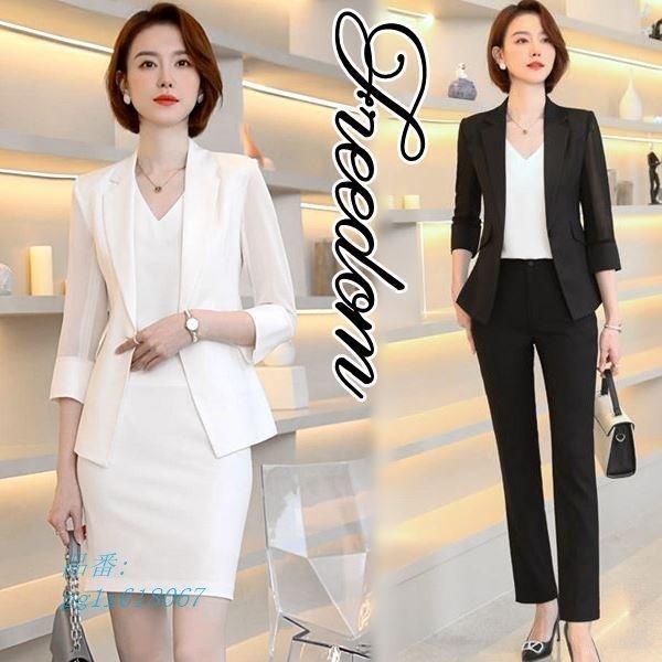 安い 正規 店 スーツ Ol パーティー オフィス ビジネス Ol通勤 2l 入学式 セール 卒業式 M L S サイズ ベーシックデザイン薄手七分袖セットアップレディーススーツ ジャパン 売上 Www Superavila Com