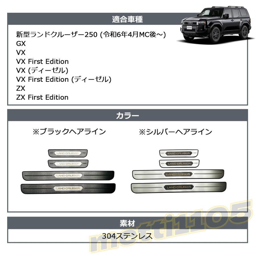 【専用】 新型 ランドクルーザー 250 LC250 外装 パーツ ガーニッシュ