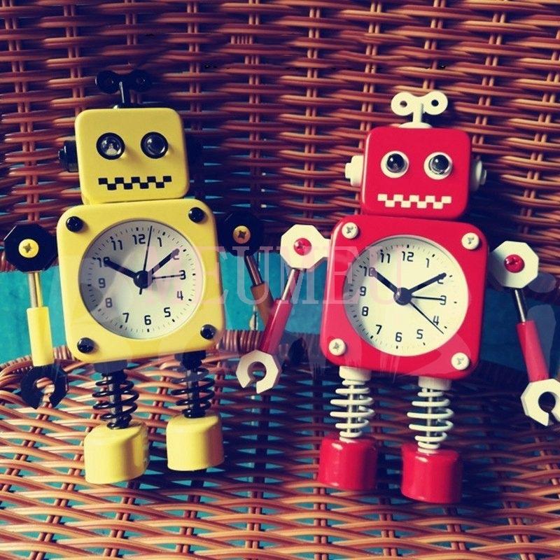 目覚まし時計 置き時計 おしゃれ 子供 起きれる 現金特価 大音量 シンプル 北欧 ロボット