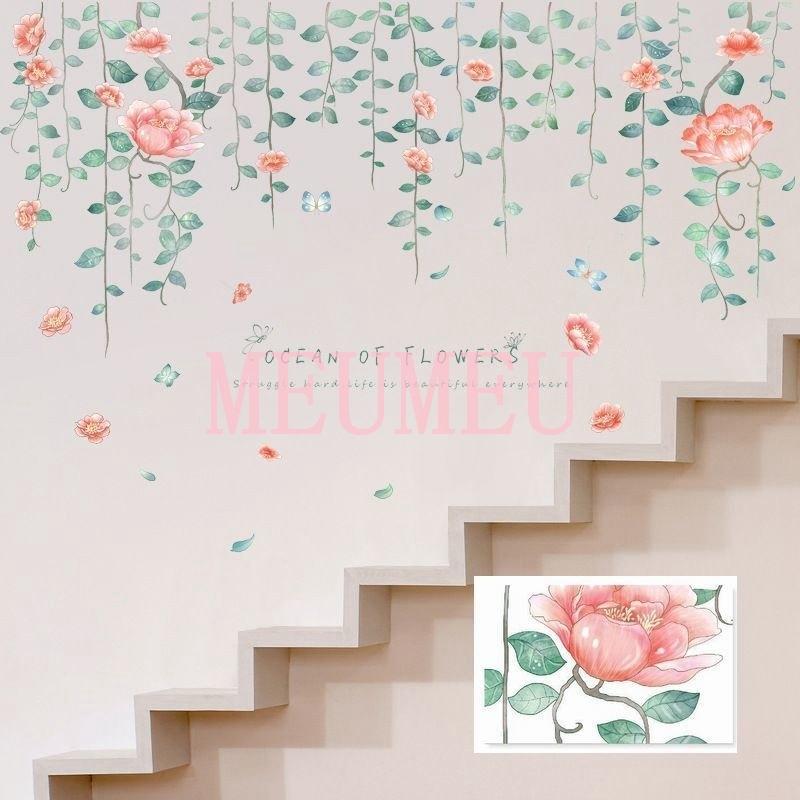 ウォールステッカー インテリア 壁紙 模様替え シール ステッカー イラスト 花 フラワー ツタ 部屋 おしゃれ Diy リメイク かわいい キッチン Meu 9678sxjem ミユミユストア 通販 Yahoo ショッピング
