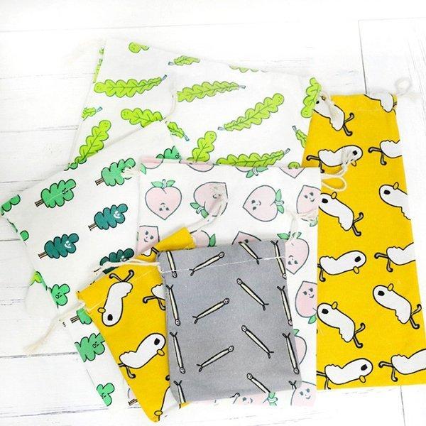 巾着袋 巾着 体操着袋 体操着入れ 小物入れ 幼稚園 小学生 小学校 イラスト 可愛い 木綿 シンプル 大きめ 超人気 かわいい 大きい