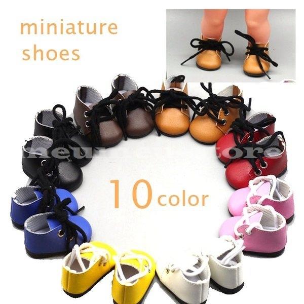 ミニシューズ ミニチュア靴 おもちゃ ドール用小物 ミニチュア雑貨 ひも靴 激安ブランド 5 着せ替え カジュアルシューズ 2 8 人形