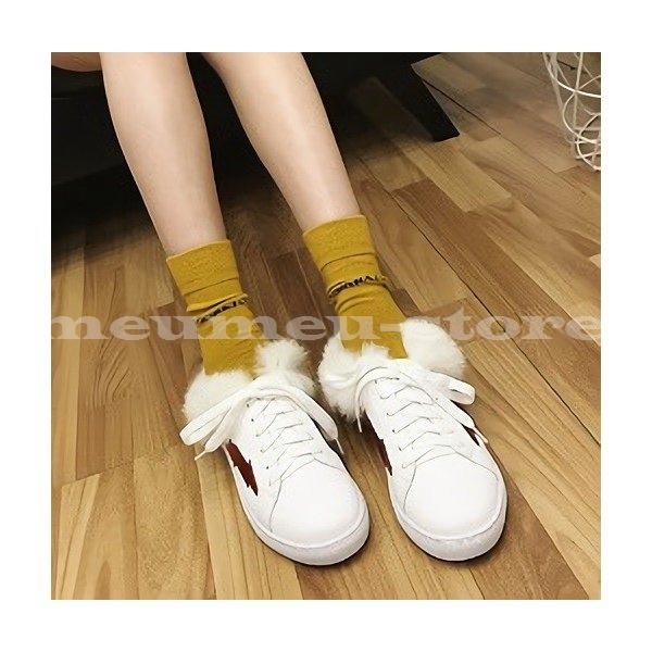 送料無料 スニーカー レディース 靴 スリッポン ファー付きスニーカー ホワイト ラウンドトゥ レースアップ かかとなし カジュアル 履きやすい フラット 赤ラ Meu Hdkmt497 ミユミユストア 通販 Yahoo ショッピング 人気が高い Www Skylanceronline Com