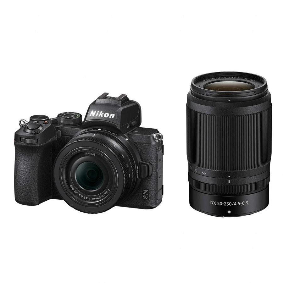 送料無料  ミラーレス一眼 Nikon ニコン Z50 ブラック ダブルレンズキット 新品SDカード付き☆ 中古｜mevius-camera