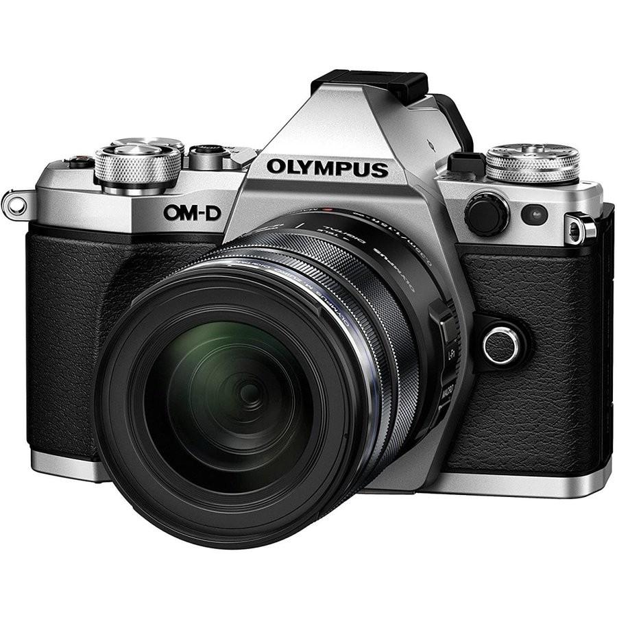 50%OFF 12-50mm MarkII E-M5 OM-D OLYMPUS オリンパス ミラーレス一眼  送料無料 EZ 中古 16GB付き 新品SDHCカード シルバー レンズキット ミラーレス一眼カメラ