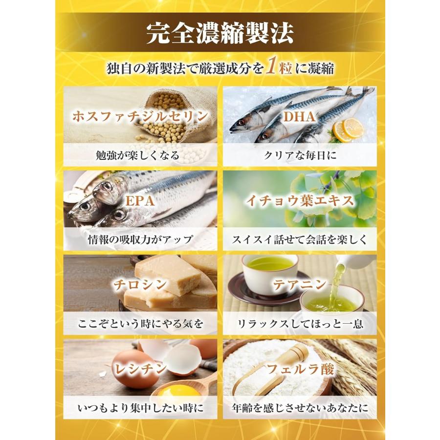 医師監修 集中力 やる気 サプリ 国産無農薬ムクナ 1袋9000mg 30日分 90粒 1日3粒 テアニン GABA カフェイン DHA EPA ブレインダイレクト 国内製造 |  | 04