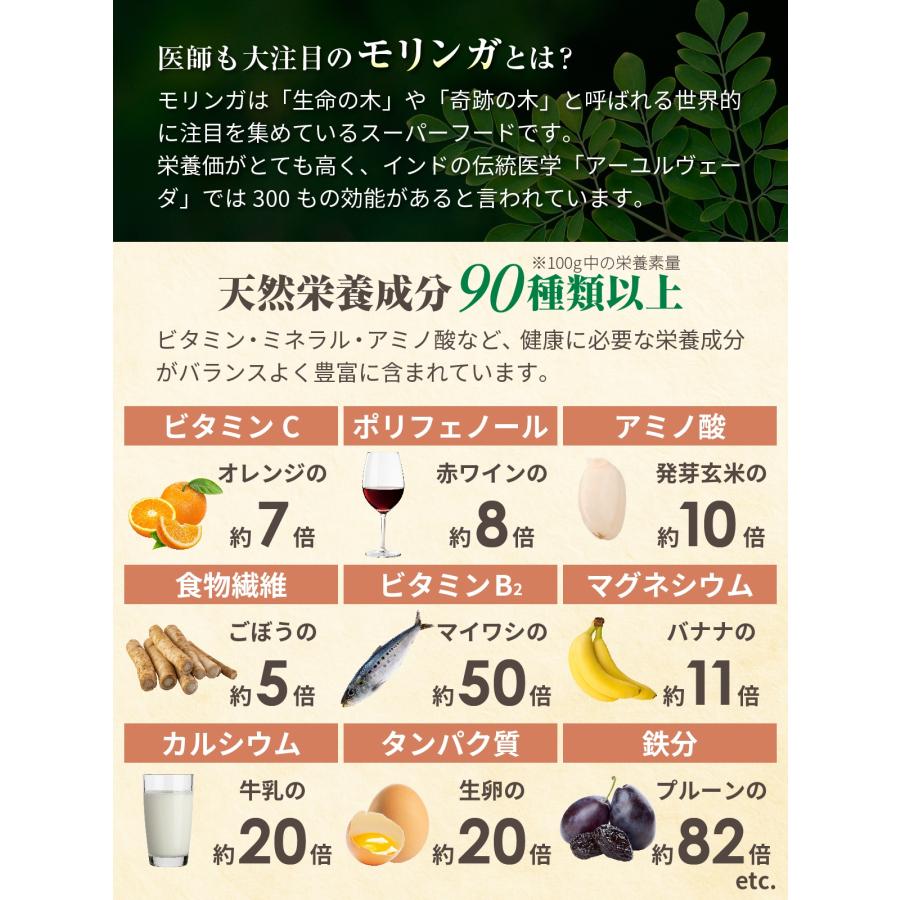医師監修 モリンガ 熊本県産無農薬 モリンガ100% 無添加 300mg×180粒 30〜60日分 1袋54000mg 錠剤 モリンガのめぐり スーパーフード 重金属検査済み 国産 |  | 03