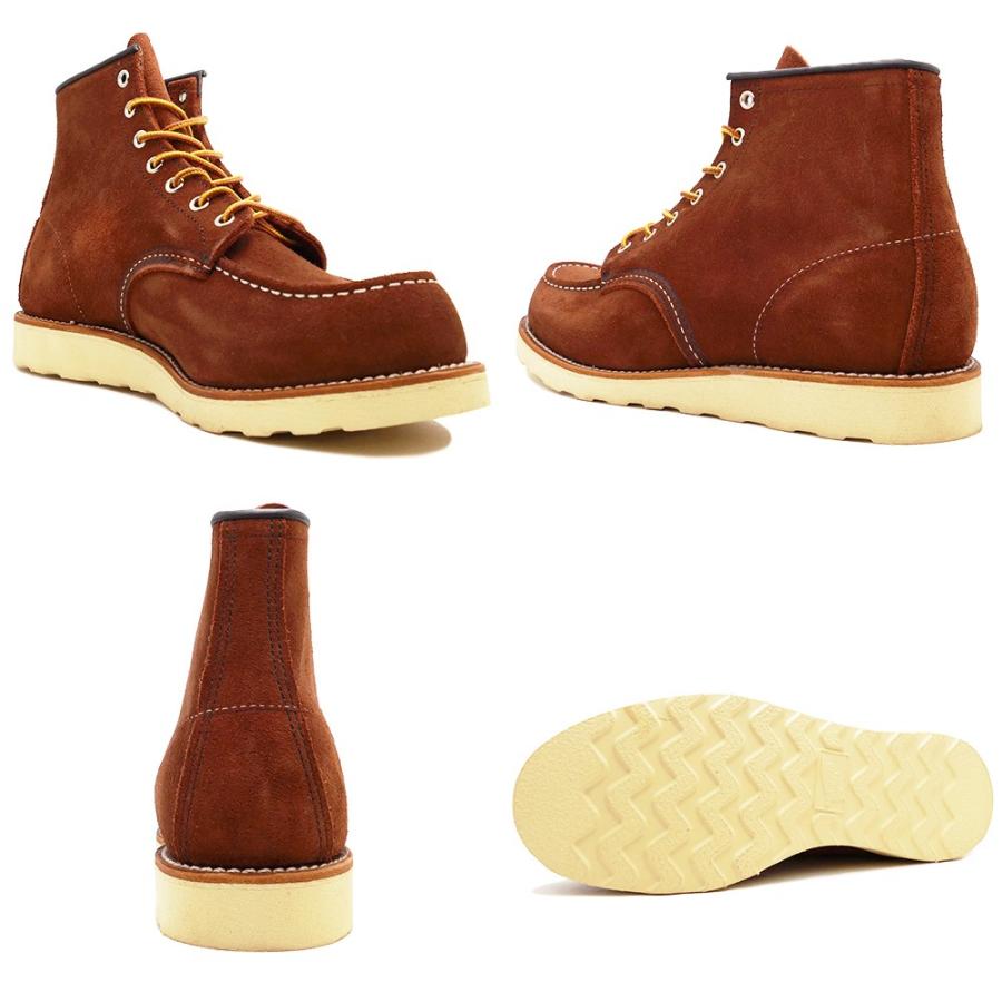 RED WING 8810 Classic Work 6" Moc-toeレッドウイング 8810 クラシックワーク 6インチ モックトゥCopper Abilene Roughout カッパー アビレーン ラフアウト｜mexico｜03