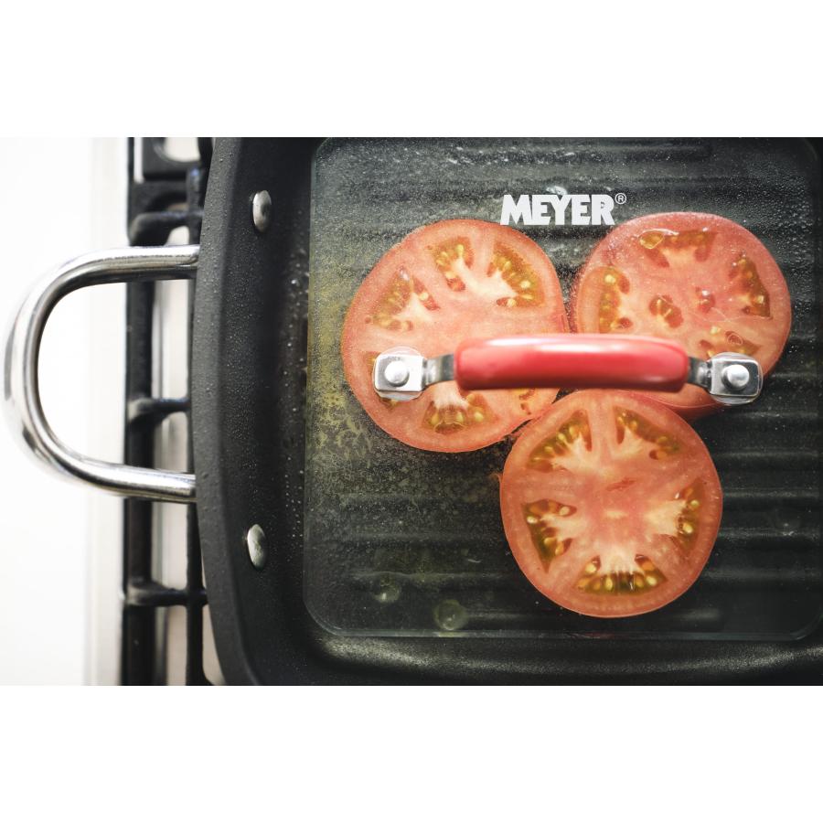 MEYER マイヤー(Meyer) スクエアグリルパン 24cm RED [ IH/ガス MEYER マイヤー(Meyer) スクエアグリルパン 24cm RED [ IH/ガス