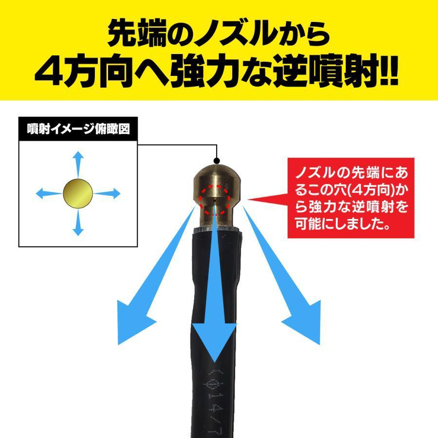 【翌日発送】パイプクリーニングホース ケルヒャー用 延長高圧ホース15m 逆噴射 配管洗浄 ケルヒャー（karcher）配管清掃管 K2 K3 K4 K5 K6 K7 JTK対応｜mezonstore｜03