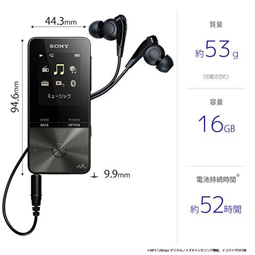 国内翌日発送 ソニー ウォークマン Sシリーズ 16GB NW-S315 : MP3プレーヤー Bluetooth対応 最大52時間連続再生 イヤホン付属 2017