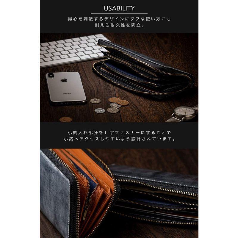 大人女性の 男のブライドルレザー本革長財布 ブライドルレザー グラシア Gracia 財布 メンズ 2カラー 内装外装本革 長財布 ラウンドファスナー その他財布 Baskincoffee Vicom Corp Com