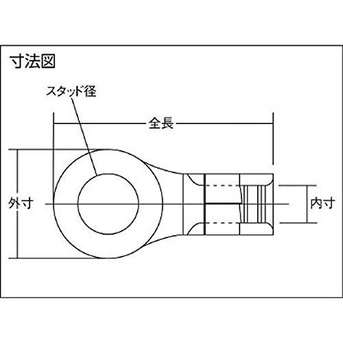 SALE／56%OFF】【SALE／56%OFF】ニチフ 裸圧着端子 R形(100P) R5.55