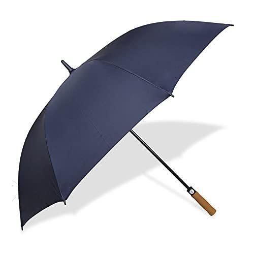 【高価値】 REAVEE 晴雨兼用（ブルー） 通勤 通学 撥水 耐風 8本骨 ワンタッチ 大きい 風に強い メンズ 雨傘 長傘 雨傘