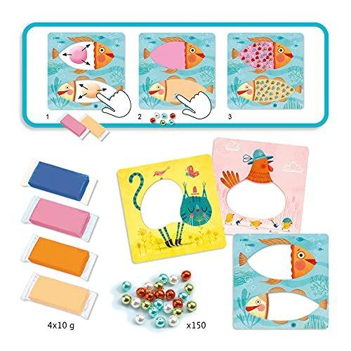工作 キット 小学生 幼児 モザイクアート ビーズ 粘土 手作り 魚 猫 おもちゃ 知育玩具 男の子 女の子 子供 3歳 プレゼント かわいい D S 2410 マーティンフォース 通販 Yahoo ショッピング