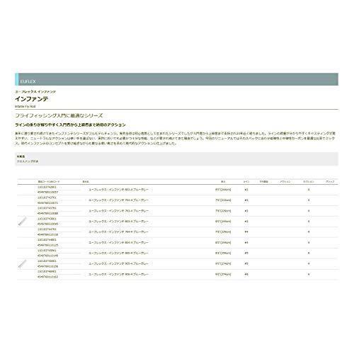 ティムコ(TIEMCO) ユーフレックス・インファンテ 802-4 ブルーグレー 