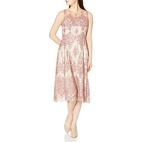 [グレースコンチネンタル] 2021SS 0121135093 ラメフラワー刺繍ドレス レディース ベージュ 38