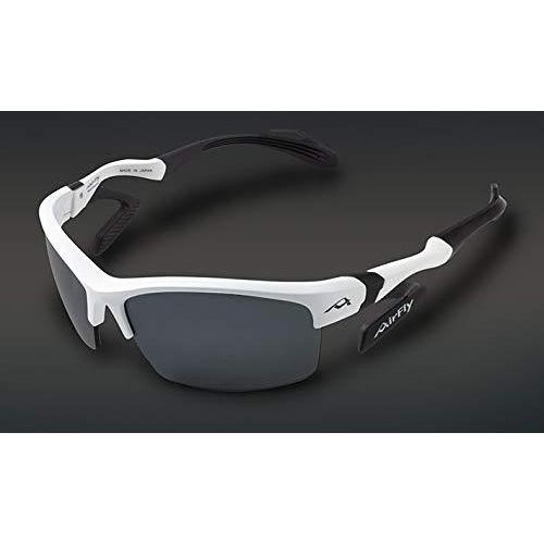 AirFly(エアフライ) ノーズパッドレススポーツサングラス AF-303 C-2 新サイドパッド搭載 ホワイトフレーム AF-303 C-2 ホワ