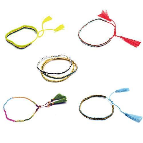 7本 セット 細め 幸せ ハンドメイド ブレスレット ミサンガ メンズ レディース フレンドシップ フェス アウ 激安先着