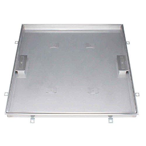 カネソウ 床点検口 フロアーハッチ 屋内外用 ステンレス製 把手ロック式 モルタル充填用 300mm MSXS-M300