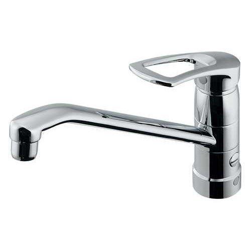 カクダイ シングルレバー混合栓 分水孔つき 117-061