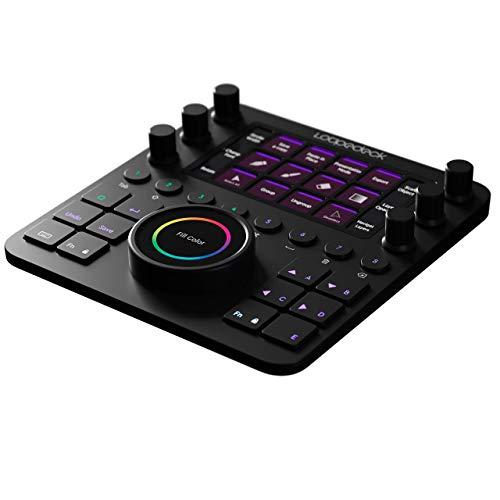 Loupedeck　Creative　Tool(CT)　写真、ビデオ、音楽、デザイン、ライブ配信のカスタム編集コントローラ　カスタマイズ可能なボタ