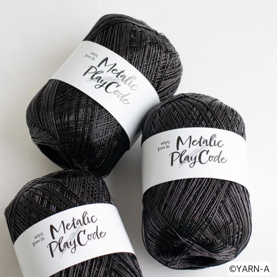 韓国毛糸 SNS話題 毛糸 編み物 編み糸 かぎ針編み 棒針編みMetallic Play Code (70g) メタリックプレイコード メタリックコード メタル糸 編み糸 メタリック糸 |  | 11