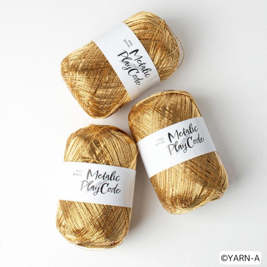 韓国毛糸 SNS話題 毛糸 編み物 編み糸 かぎ針編み 棒針編みMetallic Play Code (70g) メタリックプレイコード メタリックコード メタル糸 編み糸 メタリック糸 |  | 12