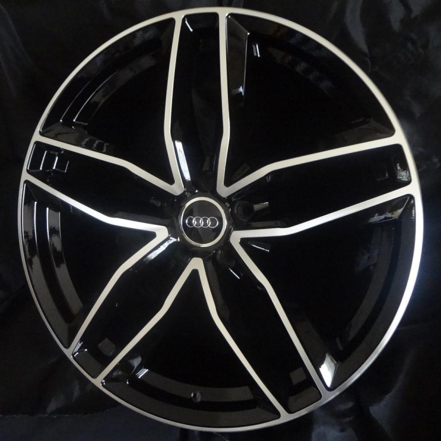 アウディ対応 A1196 A8 4H D4系 (9.0J+42 112×5H) (20インチ,ブラック,ホイール,1台分)の画像