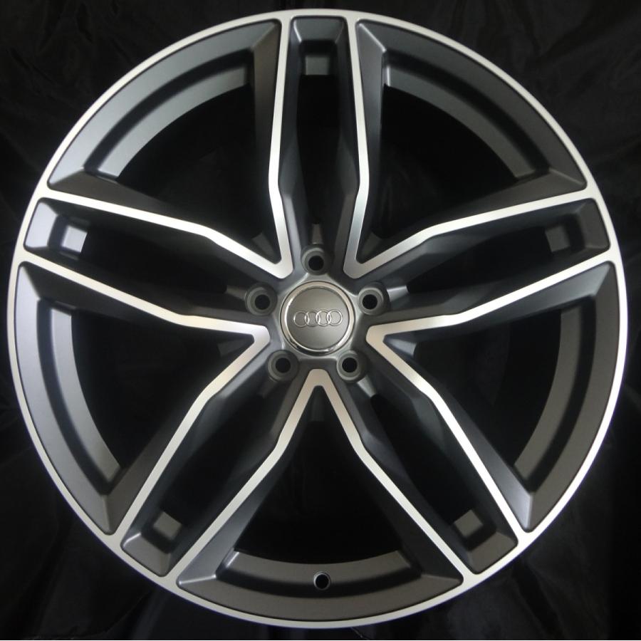 Audi 純正ホイール　21インチ　9J エイト 再塗装 美品 AUDI アウディ A8 4H 純正 中古ホイール 4本 9J 21