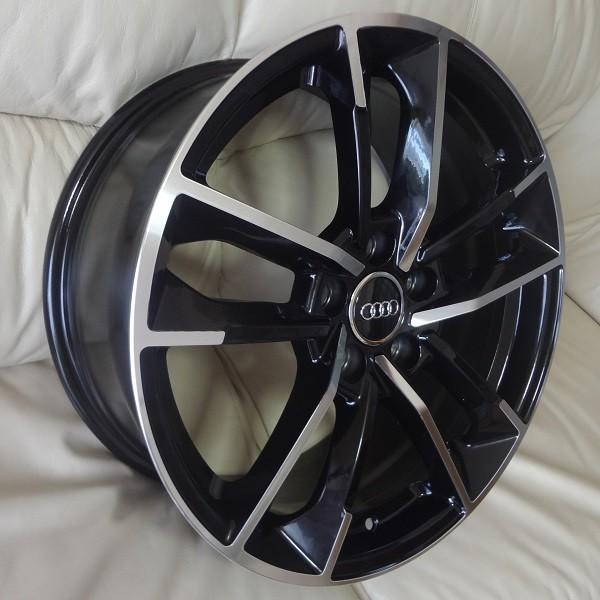 NEW／アウディ対応 A1329(8.0J+45 112×5H) (18インチ,ブラック