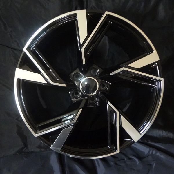 ⭐️完成品⭐️ アウディ A4/S4(B9，8W系)，TT/TTS(FV，8S系)対応 A5667(245/35R19) (19インチ，ブラック／ポリッシュ，ホイール，タイヤ，1台分) 【CE1897839522】(67804円)