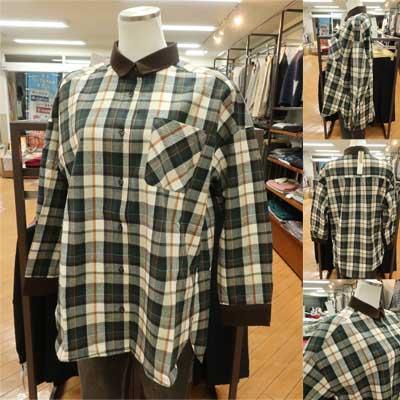 ivory beads チェック柄のネル素材ブラウス♪ : エムフィールド m