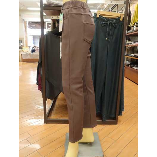 NAIGAI COMFORT 裏起毛 細かい畦織素材のプルオンパンツ♪ : エム