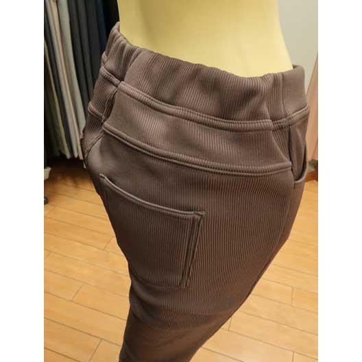 NAIGAI COMFORT 裏起毛 細かい畦織素材のプルオンパンツ♪ : エム