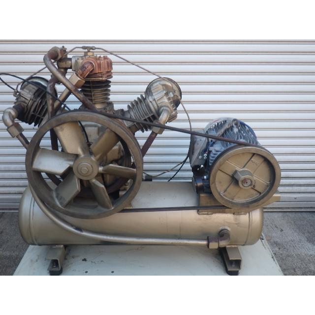 中古ジャンク扱い 東芝 10馬力エアーコンプレッサー レシプロ