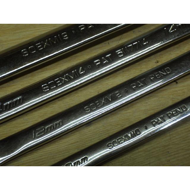 中古 Snap-on スナップオン フランクドライブコンビネーションレンチ SOEXM10 SOEXM12 SOEXM14 SOEXM19 4本セット 送料無料 新でん｜mfkshinden｜08