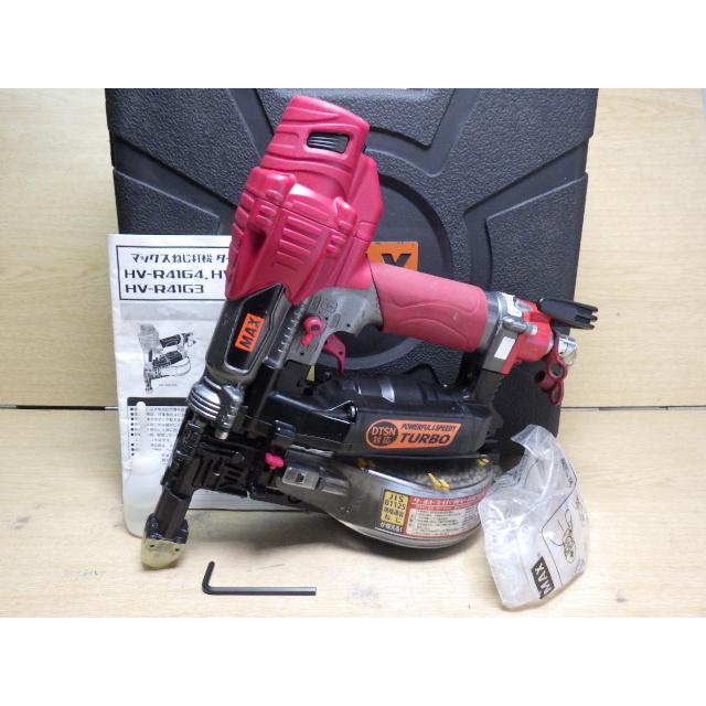 中古良品 マックス MAX 41mm高圧ターボドライバー HV-R41G4 新でん 