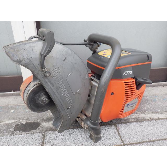 【中古】ハスクバーナ Husqvarna K770 パワーカッター コンクリートカッタ 350mm 2ストロークエンジン 混合ガソリン 本体のみ 中古 ハスクバーナ 300mmエンジンコンクリートカッター パワーカッター