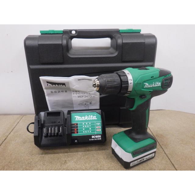 中古 マキタ makita 14.4V充電式ドリルドライバ MDF347D 新でん : 新で 