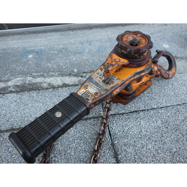 中古 KITO 0.8t レバーブロック LB008 2個セット ラッチ変形や欠品有 