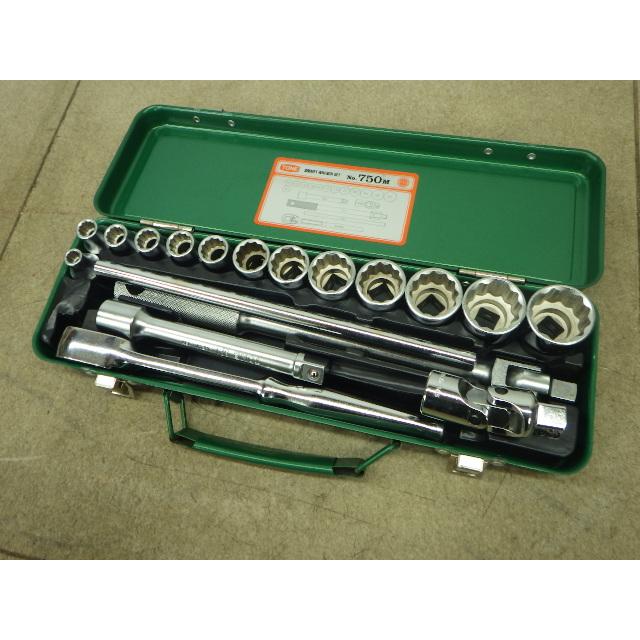 中古 TONE ソケットレンチセット No.750M 新でん : 新でん - 通販