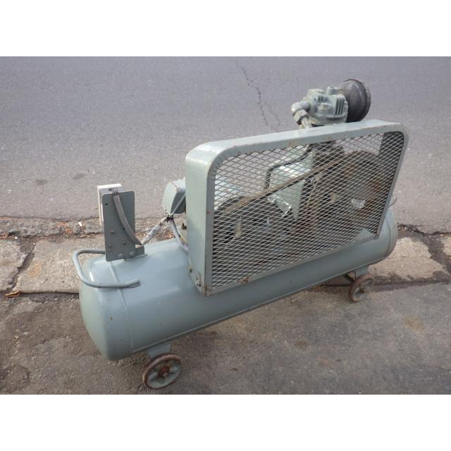 中古 日立 2馬力エアーコンプレッサー 1.5P-9.5V5 三相200V 50Hz 新で 