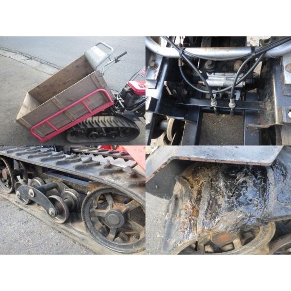 中古ジャンク扱い エンジン式運搬車 新ダイワ SCR250 クローラー交換