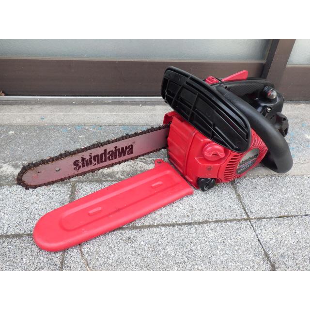 中古 新ダイワ shindaiwa 26.9ccエンジンチェーンソー E1227TS 新でん