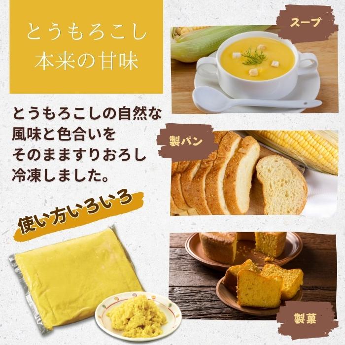 業務用 コーンペースト 1Kg 冷凍 とうもろこしうらごし トウモロコシ 