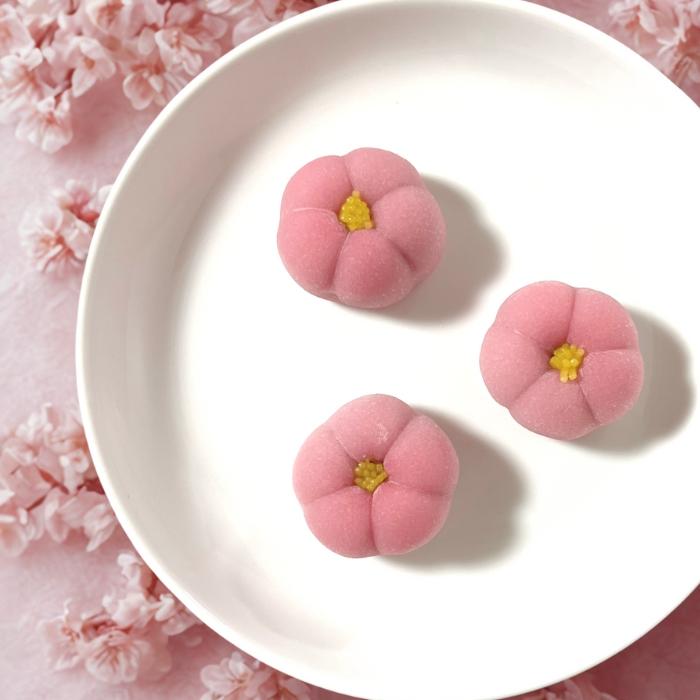花餅 紅梅 15個入 冷凍 和菓子 花型 まんじゅう 生菓子 おやつ