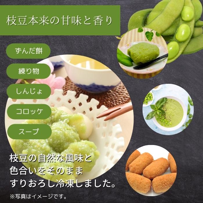 業務用 枝豆ペースト 1Kg 冷凍 素材そのまま えだ豆 うらごし エダマメ